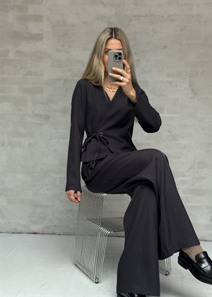 Simmi eyelet blouse Dark Grey Neo Noir